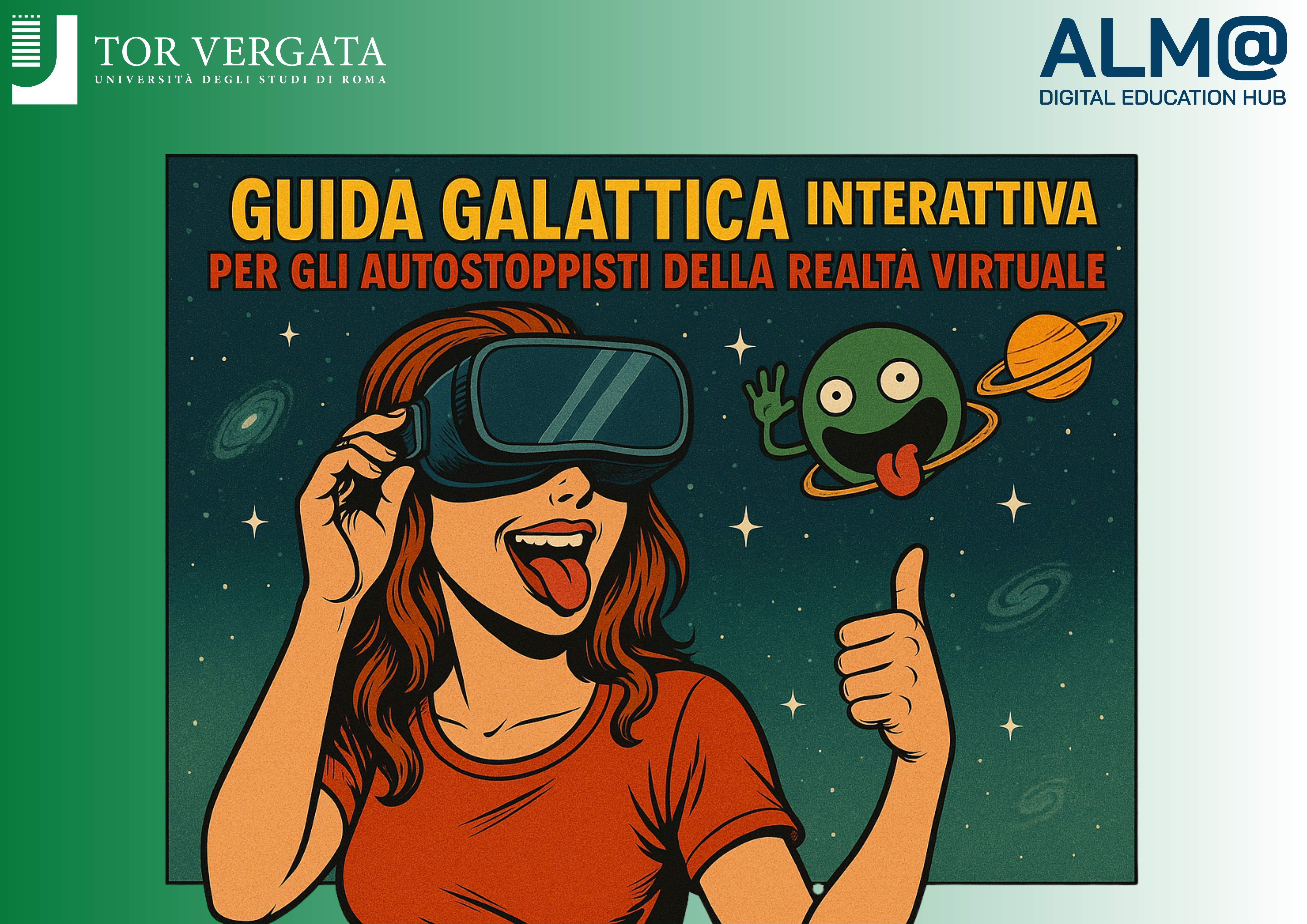 Guida galattica interattiva per gli autostoppisti della Realtà Virtuale: Modulo 4 – Esperienza immersiva con cardboard e visori