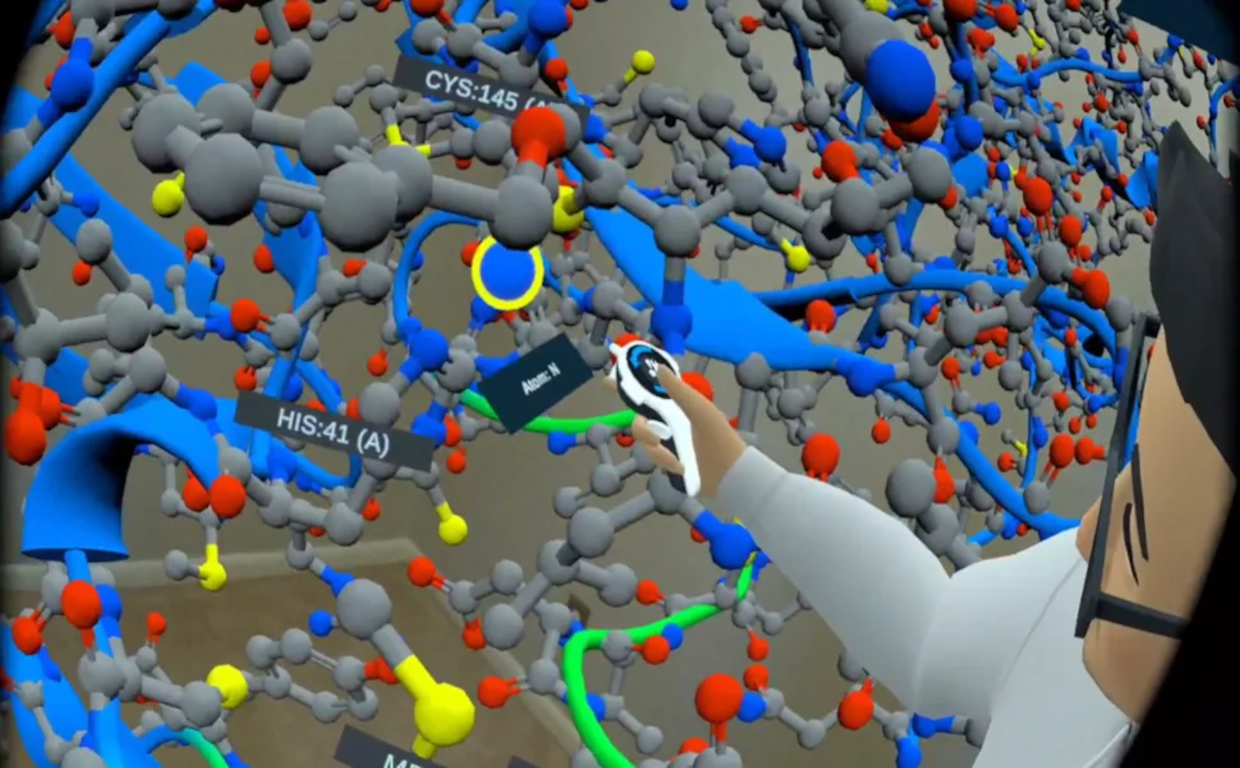 Introduzione alla visualizzazione della struttura tridimensionale di sustemi molecolari attraverso la didattica immersiva